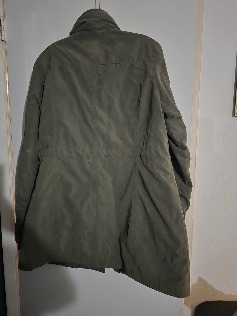 DKNY Olive Utility Parka Jacket with Faux Shearling Collar - Picture 4 of 4